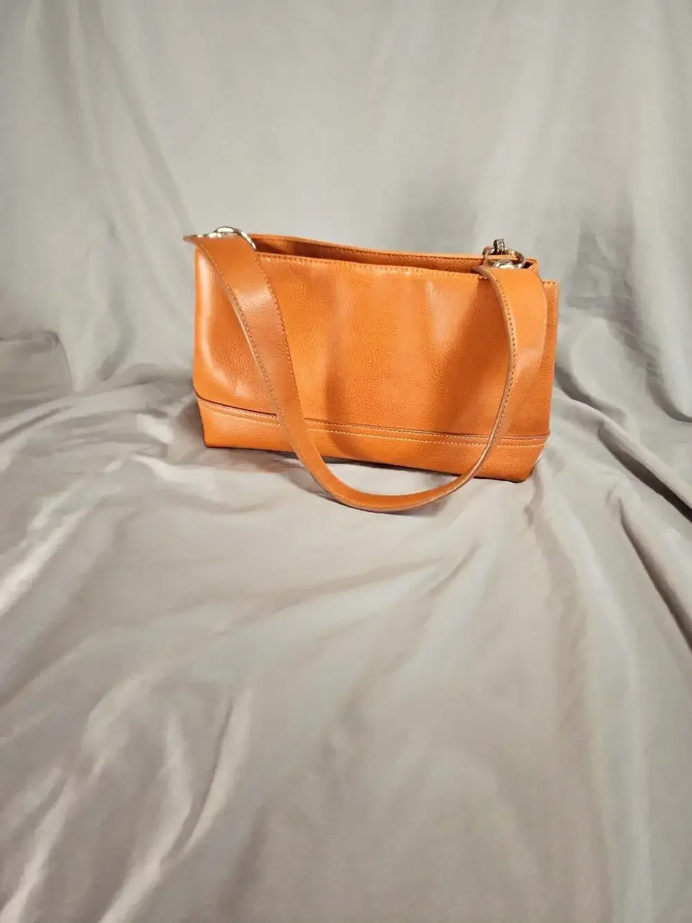 Tommy Hilfiger Pebbled Leather Hobo Shoulder Bag with Heart Charm